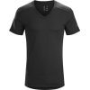 Arc'teryx A2B V-Neck Shirt Short Sleeve - Mens, Black, Small