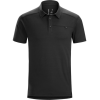Arc'teryx Captive Polo with Short Sleeve - Mens, Black, Small