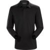 Arc'teryx Captive Long Sleeve Polo - Men's, Black/Black, Large