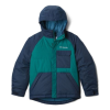 Columbia Casual Slopes Jacket - Boy's, Pine Green Heather, Coll Navy Heather, Large