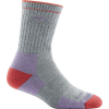 Darn Tough Hike/Trek Cool Max Micro Crew Cushion Sock - Women's, Light Gray, Large