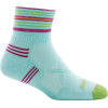 Darn Tough Running Vertex 1/4 Ultra Light Cushion Cool Max Sock - Women's, Aqua, Medium