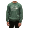 Compas Life Light My Campfire Crew Fleece, Moss Heather, Large