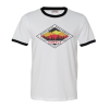 Compas Life ADK Sunset Ringer T-Shirt, White, Large
