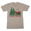 Compas Life Stay Wild T-Shirt, Heather Stone, Large