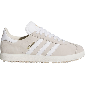 adidas Originals Women's Gazelle Spikeless Golf Shoes, Size 6, Alumina/White/Gold Met