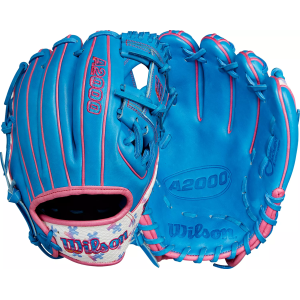 Wilson Wilson 11.5" 1786SS A2000 "Love the Moment" Series Glove, Blue/Pink - $299.99 at DICK'S Sporting Goods