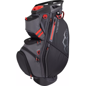 Sun Mountain 2025 C130 Cart Bag, Men's, Steel/Black/Red