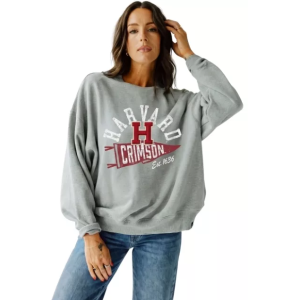 Gameday Social Gameday Social Women's Harvard Crimson Heather Grey Starlite Crewneck Sweatshirt, XL, Gray - $84.00 at DICK'S Sporting Goods