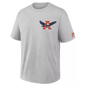 Nike Men's Auburn Tigers Grey Heather Set On Max90 Legacy T-Shirt, Small, Gray
