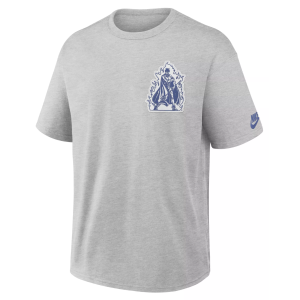 Nike Men's Duke Blue Devils Grey Heather Set On Max90 Legacy T-Shirt, Small, Gray