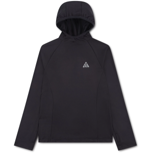 Nike Kids' ACG Dri-FIT Long-Sleeve Hooded Trail Top, Small, Black