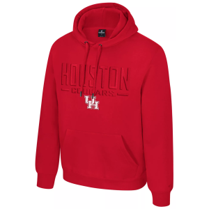 Colosseum Men's Houston Cougars Red Mikey Tonal Hoodie, Medium