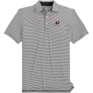 Southern Tide Men's Georgia Bulldogs Black Meadowbrook Polo, XXL