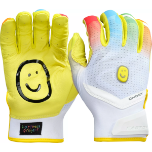 Easton x Happiness Project Youth Ethos Fastpitch Batting Gloves, XL, White