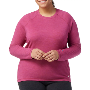 Smartwool Women's Classic Thermal Merino Baselayer Long Sleeve Shirt, Medium, Festive Fuchsia Heather