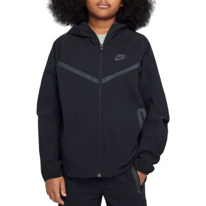 Nike Boys' Tech Woven Jacket, XS, Black/Black