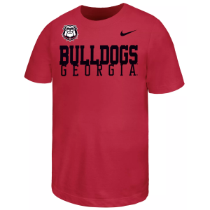 Nike Youth Georgia Bulldogs Red Stacked Name Drop T-Shirt, XL