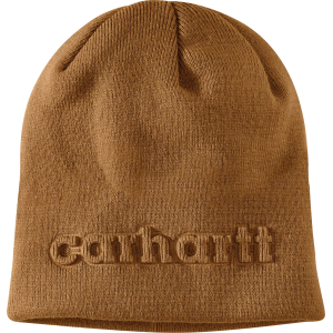 Carhartt Knit Embossed Beanie, Men's, Carhartt Brown