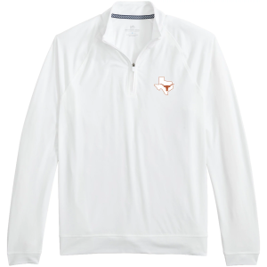 Southern Tide Southern Tide Men's Texas Longhorns Cruiser Quarter-Zip Pullover, Small, White - $138.00 at DICK'S Sporting Goods