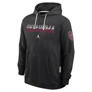 Nike Men's Oklahoma Sooners Black Standard Issue Hoodie, Large