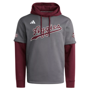 adidas Youth Texas A&M Aggies Gray Sideline Hoodie, Small