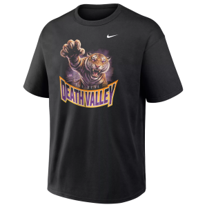 Nike Men's LSU Tigers "Real Death Valley" T-Shirt, Medium, Black