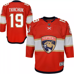 Outerstuff NHL Youth Florida Panthers Matthew Tkachuk #19 Premier Home Jersey, Small/Medium, Red - $140.00 at DICK'S Sporting Goods