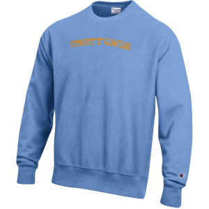 Champion Men's Tennessee Volunteers Light Blue Reverse Weave Crewneck Sweatshirt, Large