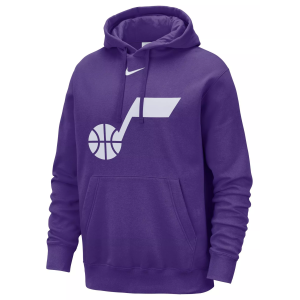 Nike Men's Utah Jazz Purple Logo Club Pullover Hoodie, Small