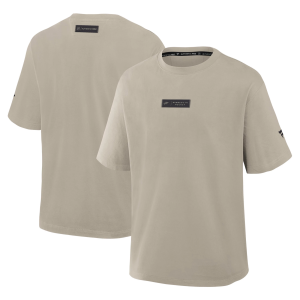 NHL Men's Minnesota Wild Authentic Pro Road Heavyweight T-Shirt, Small, Tan