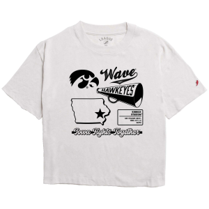 League-Legacy League-Legacy Women's Iowa Hawkeyes White Midi T-Shirt, XL - $36.99 at DICK'S Sporting Goods