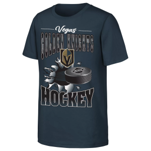 NHL Youth Vegas Golden Knights Charcoal Gray Heather Breakout 2.0 T-Shirt, Small