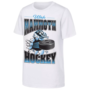 NHL Youth Utah Mammoths White Breakout 2.0 T-Shirt, Small