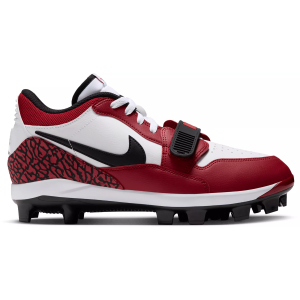Jordan Legacy 312 TPU Baseball Cleats, Size 7.5, White/Black