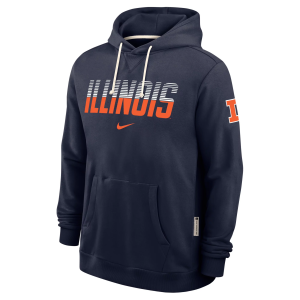 Nike Men's Illinois Fighting Illini Dri-Fit Hoodie, XXL, Blue