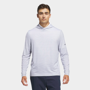 adidas Men's Performance Printed Hoodie, XL, White
