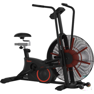Sunny Health & Fitness Dual Belt Air-Resistance Bike, Steel