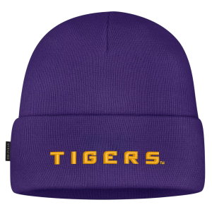 Nike LSU Tigers Utility Gameday Cuffed Beanie, Men's, Purple