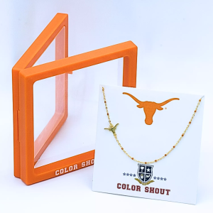 Color Shout Color Shout Texas Longhorns Logo Necklace, Women's, Yellow - $36.00 at DICK'S Sporting Goods