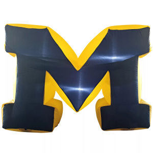 Logo Michigan Wolverine Mascot 7' Inflatable Figure