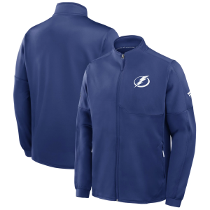 NHL Tampa Bay Lightning Authentic Pro Rink Poly Jacket, Men's, Small, Blue
