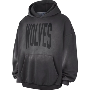 Nike Adult Minnesota Timberwolves Worn With Obsession Standard Issue Travel Therma Fleece Hoodie, Men's, Medium, Gray