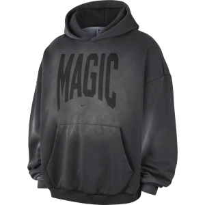 Nike Adult Orlando Magic Worn With Obsession Standard Issue Travel Therma Fleece Hoodie, Men's, Small, Gray