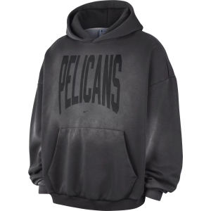 Nike Adult New Orleans Pelicans Worn With Obsession Standard Issue Travel Therma Fleece Hoodie, Men's, Large, Gray