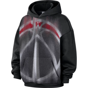 Nike Adult Washington Wizards Worn With Obsession Standard Issue Therma Fleece Icon Hoodie, Men's, Small, Black