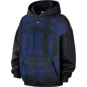 Nike Adult Detroit Pistons Worn With Obsession Standard Issue Therma Fleece Icon Hoodie, Men's, Small, Black