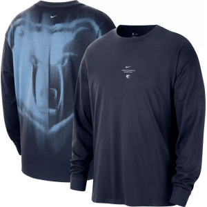 Nike Adult Memphis Grizzlies Worn With Obsession Standard Issue Game Long Sleeve Shirt, Men's, Medium, Blue