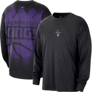 Nike Adult Sacramento Kings Worn With Obsession Standard Issue Game Long Sleeve Shirt, Men's, Medium, Black