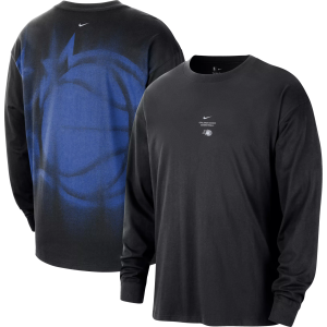 Nike Adult Orlando Magic Worn With Obsession Standard Issue Game Long Sleeve Shirt, Men's, Small, Black